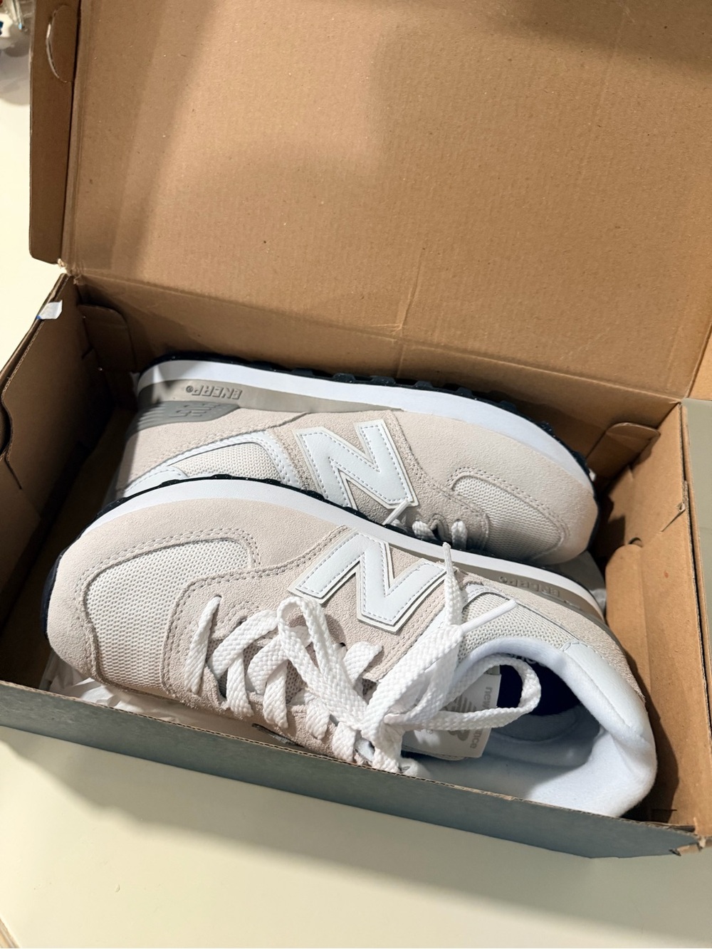 New Balance 574 core Sneakers in Light Grey and White - Picture 5 of 16